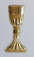 Kerzen Verziermaterial Wachsornament Kelch klein