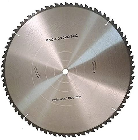 Fartools 113887 Lame pour Scie à buche Diamètre 700 mm Alésage 30 mm Nombre de dents 40 T