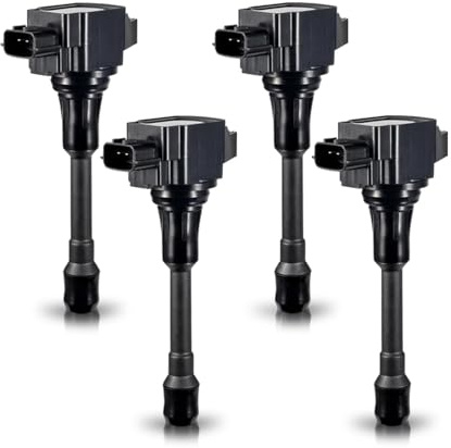ENA Set of 4 Ignition Coil Pack 2007 2008 2009 2010 2011 2012 Compatible with Nissan Altima Versa Sentra Cube Rogue Frontier 2013 2014 2015 Infiniti M56 FX50 QX60 QX70 2.5L 2.0L 1.8L Replace# UF549