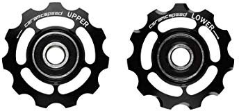 Galinio pavarų perjungÄ—jo ratukų komplektas CeramicSpeed for Shimano 11s Road Alloy 607 juodas (101692)