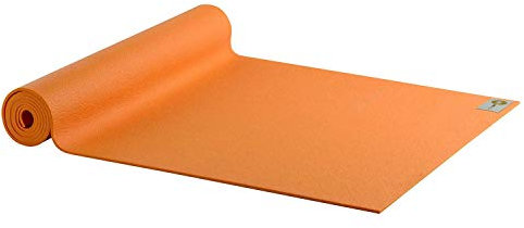Yogamatte Studio extrabreit Gymnastikmatte orange Pilatesmatte 80x183cm
