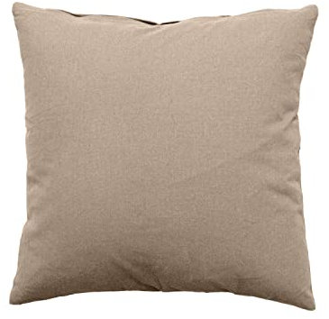 ED ENJOY HOME Panama Kissen, 40 x 40 cm, 350 g, natürliche Baumwolle, 100%, Natur, Standard