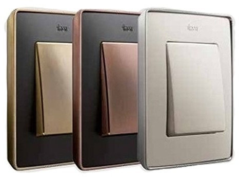 Simon 8201640-245 placa de pared y cubierta de interruptor Oro