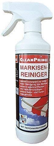 MARKISEN-REINIGER 500 ml Markisenreiniger Markisenreinigungsmittel Reiniger Reinigungsmittel Markise Markisen Zelte Vordächer Sonnenschirme Camping Zelt Markise Camping Camper Entfernung von Regenstreifen Wasserflecken Pollenablagerungen etc. Sonnenschirme Sonnensegel Bootsabdeckungen Planen und Cabriodächer reinigen von CleanPrince