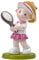 Hobbyfun Tennis Girl, ca. 8,5 cm, Polyresin, Beige bis Braun, Dekoration, Sammeln, Geschenk