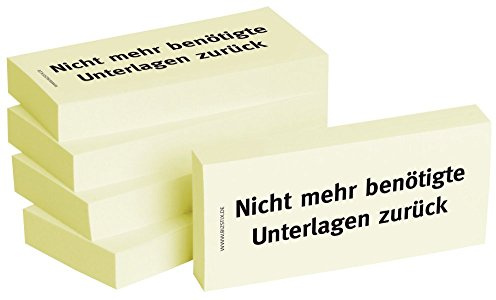 BIZSTIX® Business Haftnotizen Nicht mehr benötigte Unterlagen zurück (5 Stk.)