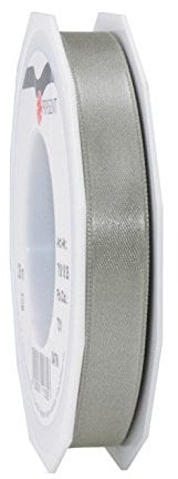 Präsent C.E. Pattberg Satin Schiefer, 25 m Satinband zum Einpacken von Geschenken, 15 mm Breite, Geschenkband zum Dekorieren & Basteln, Dekoband, Anlass