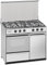 Meireles N 921 X Cocina Independiente Encimera de Gas A - Acero Inoxidable, Giratorio, Frente