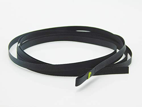 Raffstore Texband [8x0,34mm] Schwarz – Jalousieband mit Schlaufe [Hergestellt in der Schweiz], Zugband 300cm – Originales Reparaturband für Jalousien