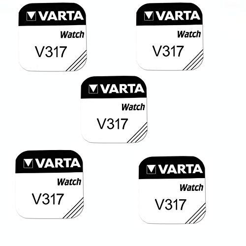 Pile de montre bouton varta 317 SR62SW 1.55v lot 5 piles