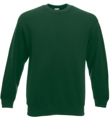 Fruit of the Loom Men's 62-202-0 Pullover Sweater, Bottle Green, L