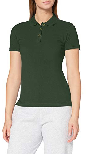 CliQue Damen Regular Fit Poloshirt,Green (Bottle Green), 42 EU (Herstellergröße:X-Large)