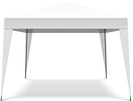 FRANKYSTAR Gazebo richiudibile 3X3 Pieghevole A Fisarmonica Automatico Mercato Tenda con Sacca.Disponibile Colore: Bianco,Blu,Verde (Bianco)