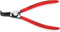 KNIPEX Sicherungsringzange für Außenringe auf Wellen mit Kunststoff überzogen schwarz atramentiert 200 mm, 46 21 A31