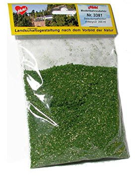Heki 3381 Belaubungsflocken mittelgruen, 200 ml