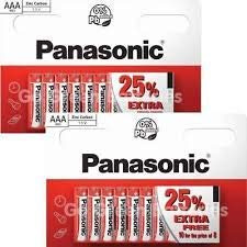20 x AAA-Batterien von Panasonic, 5 Karten à 4 Batterien