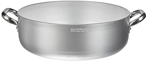 Pentole Agnelli ALMR110632 Casseruola Cilindrica, Bassa con 2 Manici in Acciaio Inossidabile, Argento, 32 cm, 1 Pezzo