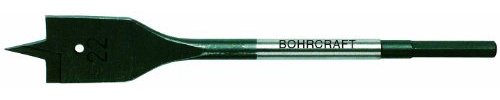 Bohrcraft Flachfräsbohrer mit 2 Klingen, 19 mm Sechskant-Schaft im SB-Koffer, 1 Stück, 34100701900