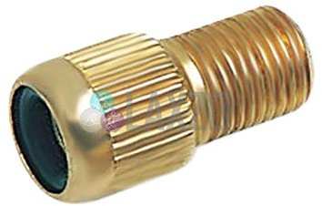 ZEFAL Brass Pump Valve Adaptor, Black, Presta Valve to Schrader Valve, Pack of 10