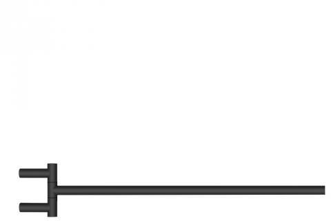 schwenkbare Handtuchstange Verschiedene Oberflächen MK HTH1 Serie Mikado von Decor Walther (Schwarz matt)