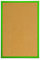 Bi-Office Kork Pinnwand, Korktafel mit Grünem MDF Rahmen, 40 x 30 cm