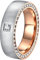 DOOSTI Partnerring/Trauring Bicolor Chirurgischer Edelstahl 316L - inkl. Gratis Gravur