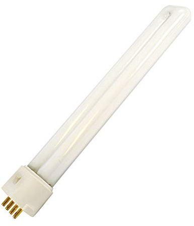 SYLVANIA 20312 - CF7DS/E/827 - 7 Watt CFL Light Bulb - Compact Fluorescent - 4 Pin 2G7 Base - 2700K -