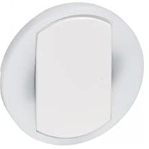 Legrand 065004 Céliane Enjoliveur Large pour Interrupteur, Va-et-Vient ou Poussoir Lumineux, Blanc