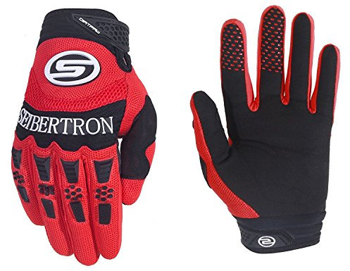 Seibertron Handschuhe Race Fahrrad Handschuhe sporthandschuhe für Radsport MTB Mountainbike Outdoor Sport Bike Gloves (Red, S)