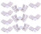 LitaElek 10pcs LED Streifen Eckverbinder 2-Polig 8mm Breite SMD 3528 2835 Einfarbige LED Strip Winkel Verbinder LED Stripe Schnellverbinder L-förmiger LED Band Anschluss LED Leiste Connector
