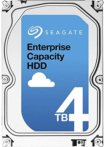 Seagate 4 TB de 3,5 Pulgadas Exos E-Class Enterprise SATA Disco Duro Interno, Color Plateado