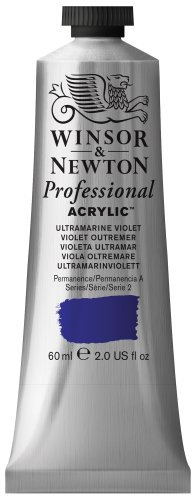 Winsor & Newton 2320672 Professional Acrylic Colour - Ultramarine Violet, 60 ml (Pack of 1)