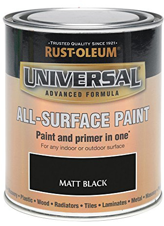 Rust-Oleum 750ml Universal Paint - Matt Black