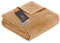 Ibena Porto XXL Decke 220x240 cm – Baumwollmischung weich, warm & waschbar, Tagesdecke cognac einfarbig