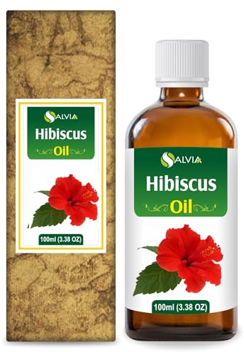 Salvia Hibiscus Oil 100 ml (3.38 fl oz) – Cold Pressed Carrier Oil for Anti-Aging Facial Formulations, Hair Care Blends & DIY Skincare Preparations