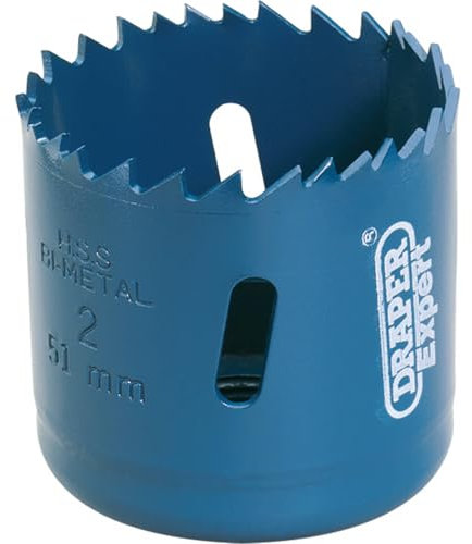 Draper 41081 Expert HSS Bi-Metal Holesaw Blade, 51mm, Blue
