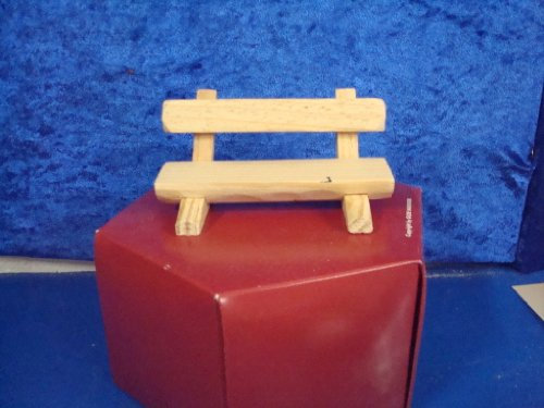 decoprojekt Krippenzubehör, Bank aus Holz, 10 cm lang