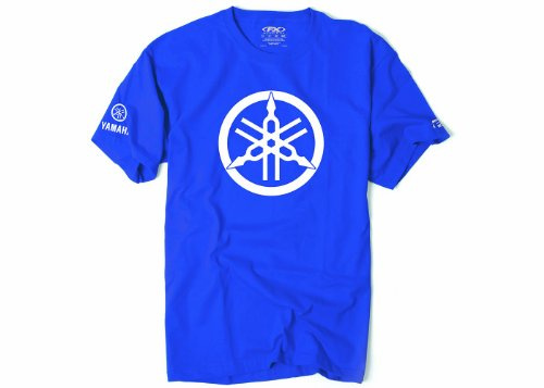 Factory Effex 17-87272 'Yamaha' 2D Tuning Fork T-Shirt (Royal Blue, Medium)