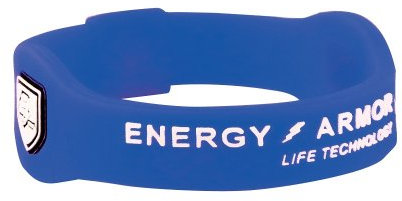 Energy Armor Uni Armband Silicone, Blue/White, L, 001-031-01-05-L