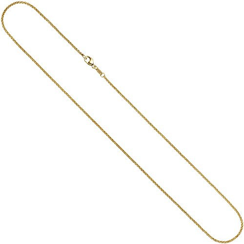 2,5mm Erbskette Kette Collier 333 Gold Gelbgold Goldkette 42 cm Unisex