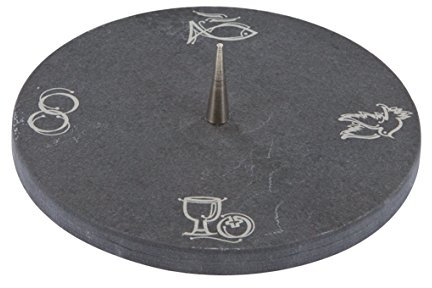 Butzon und Bercker 154374 Schiefer Symbolleuchter für Taufe, Kommunion, Firmung, Hochzeit