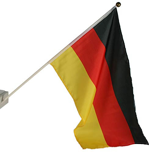 10er Set Deutschlandflagge Flagge Fahne WM für Fenster 30x46cm mit 60cm Kunststoffstab Deutschland Fahne Nationalfahne Nationalflagge Weltmeisterschaft WM