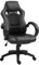 HOMCOM Silla de Oficina Silla Estudio con Altura Ajustable y Respaldo Alto Tapizado en Cuero PU y Malla Transpirable 71x61x108-118 cm Negro