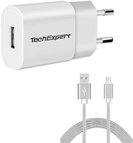 Netzladegerät auf USB für eReader Kit Weiss