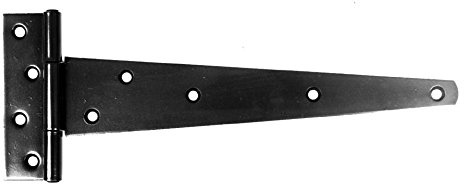350mm 14 Medium Duty Tee Hinges - Black
