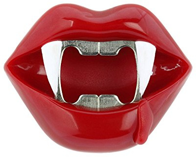 Barbuzzo UTU3BR0002 Vampir-Flaschenöffner, Kunststoff, rot