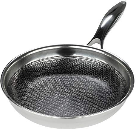 Frieling USA Black Cube Hybrid Poêle à frire antiadhésive en acier inoxydable 20,3 cm