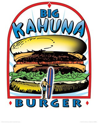 Tarantino (Big Kahuna) Burger Reservoir Dogs fiktiven Alten Werbeplakat Movie Poster