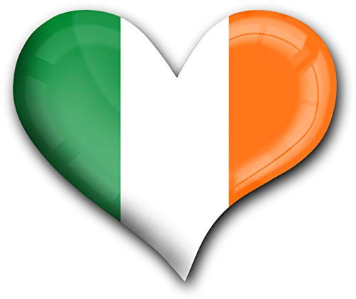 metALUm Herz Acrylmagnet mit starkem Neodym - Magnet Flagge Irland #1311047