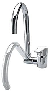 Ramon Soler Grifo de Fregadero de Cocina Monomando Cromado con Caño Abatible Serie RS-Q